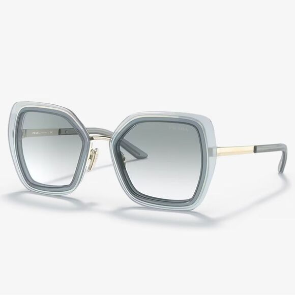 PRADA PR 53YS Gradient Sunglasses in Ceruleo Opal EUC MSRP $489 - Picture 1 of 11